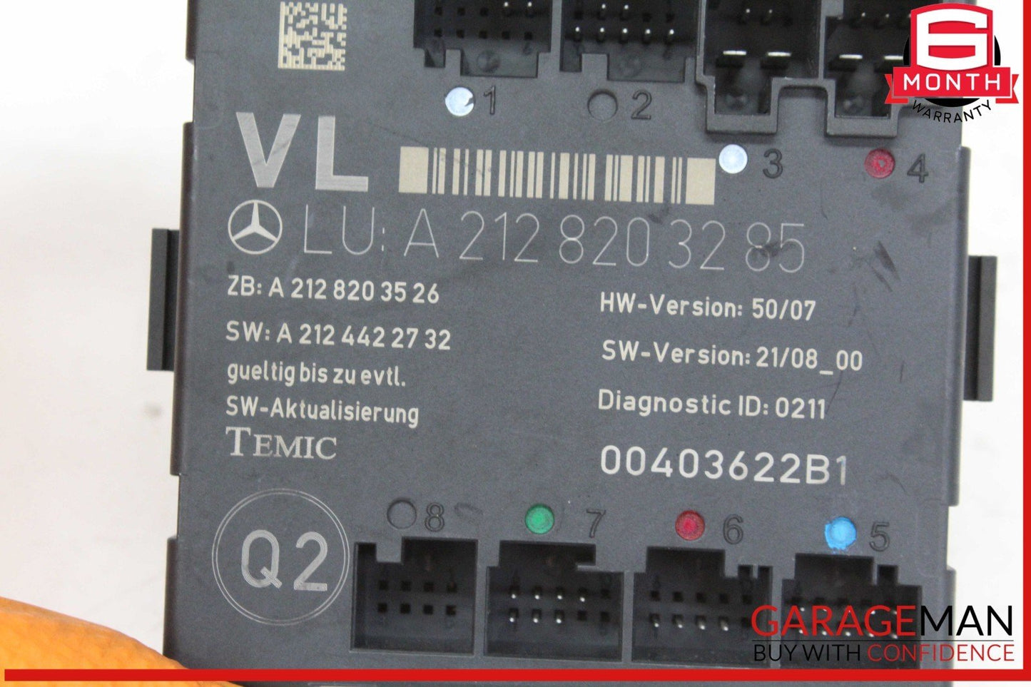 08-14 Mercedes X204 GLK350 4MATIC Front Left Side Door Control Module Unit OEM