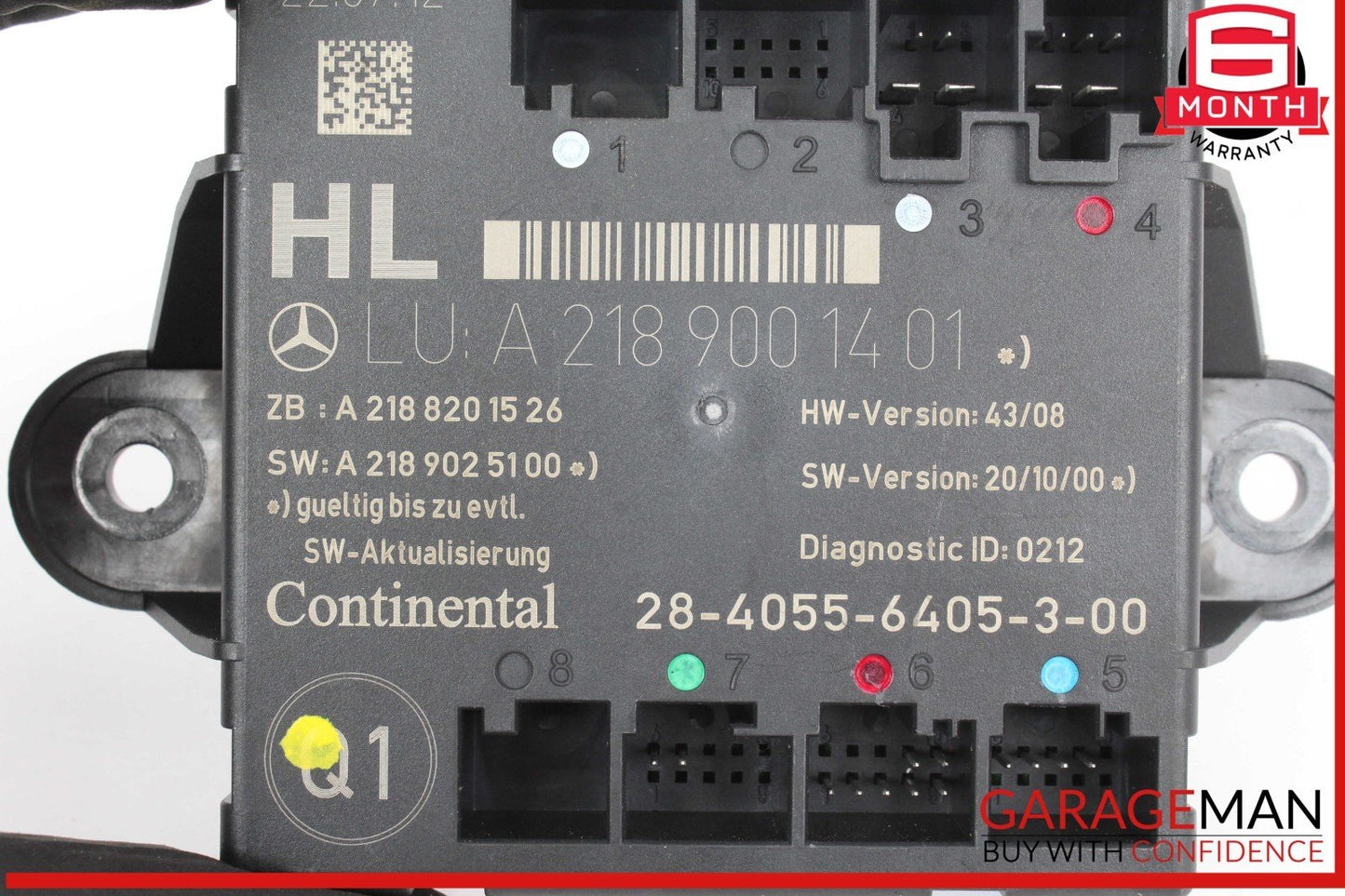 08-18 Mercedes W204 C250 Rear Left Side Door Control Module Unit OEM