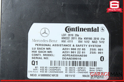 10-20 Mercedes W204 C250 GLA250 SL400 Communication Control Module Unit OEM