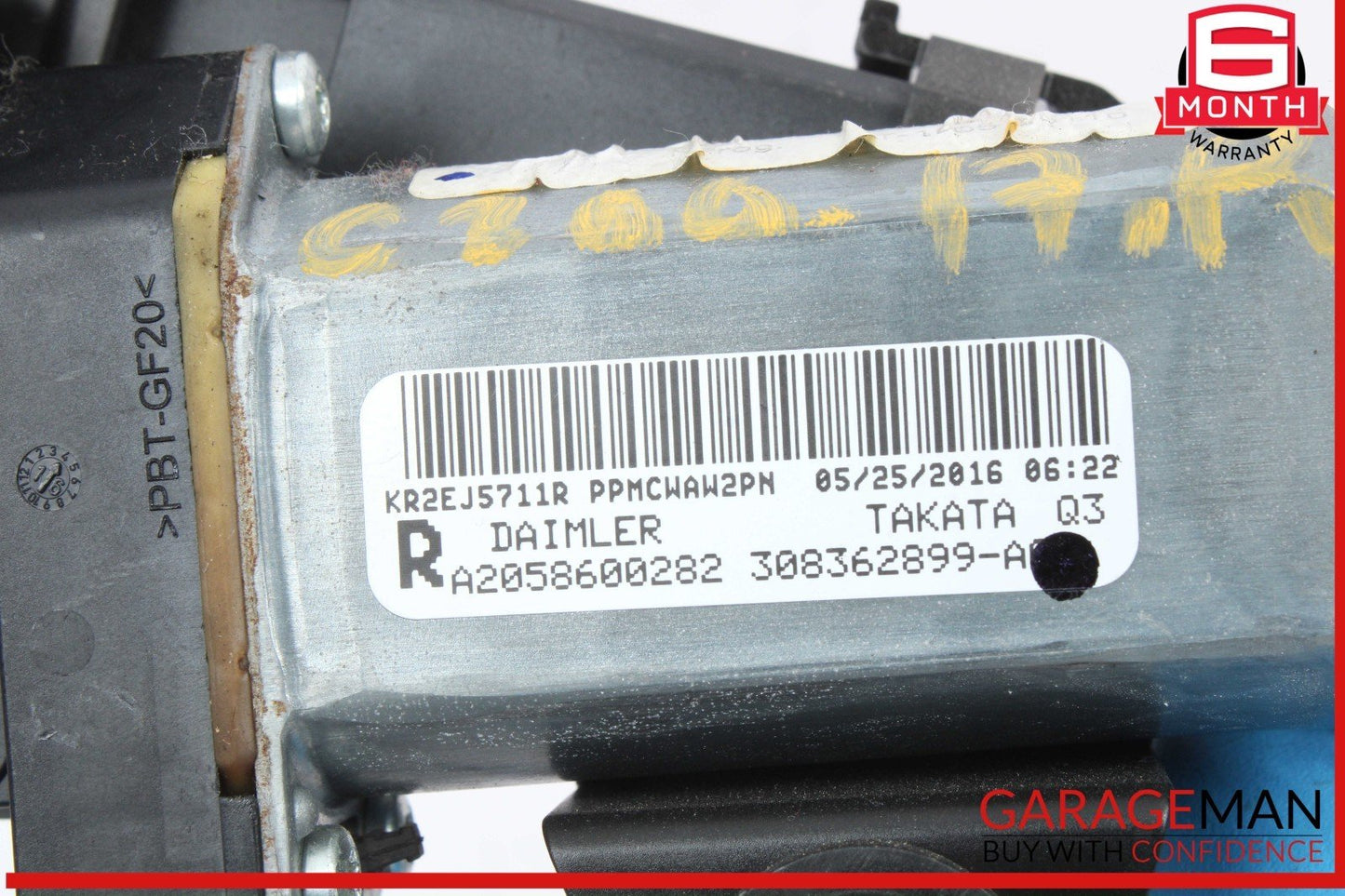17-20 Mercedes W205 C300 4MATIC Front Right Side Seat Belt Feeder Motor OEM