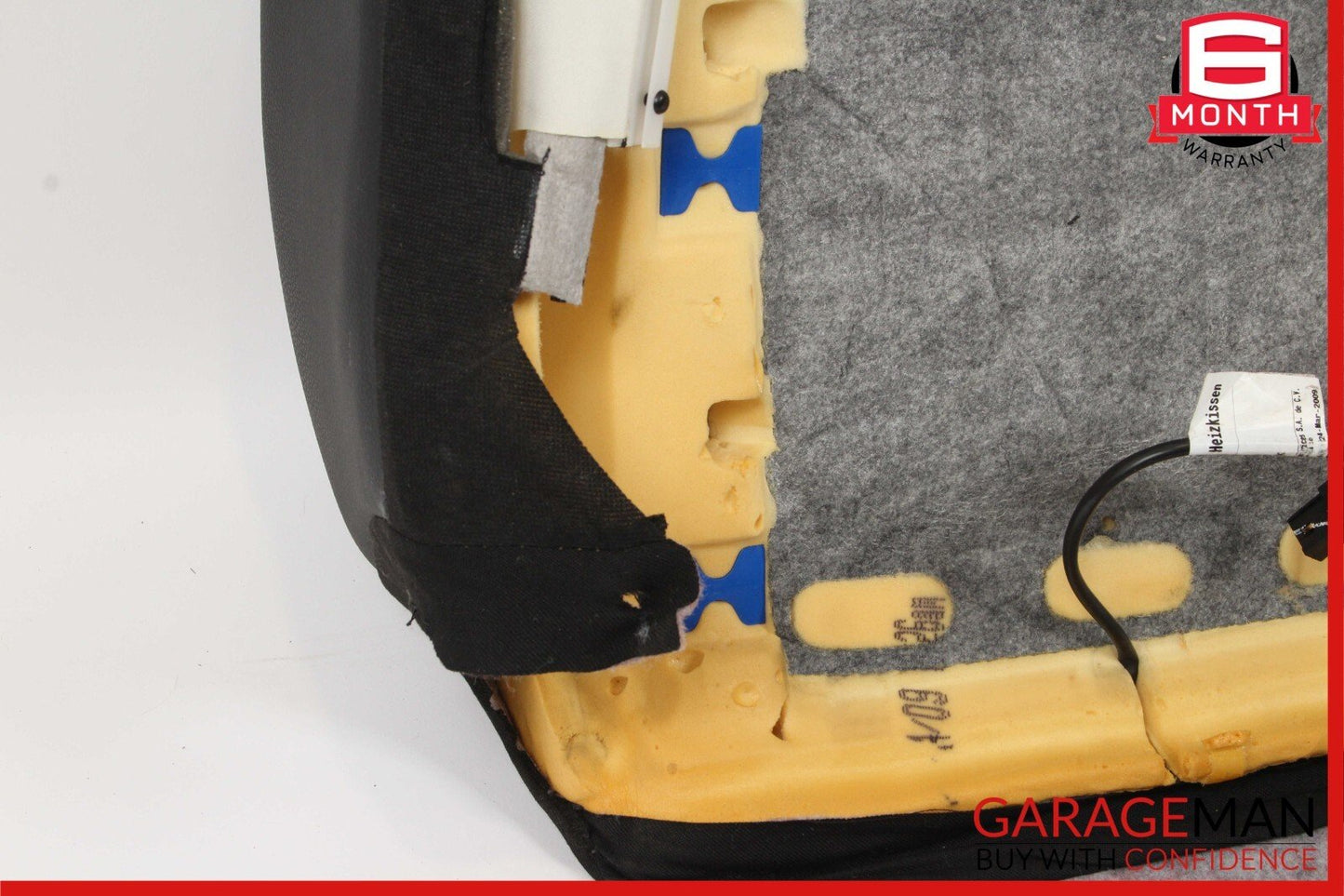 09-13 Mercedes W164 ML320 R350 Front Left Side Upper Seat Cushion Black OEM