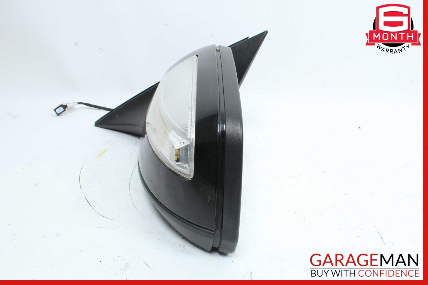 08-09 Mercedes W204 C300 C350 Front Left Side Mirror Door Rear View Black OEM