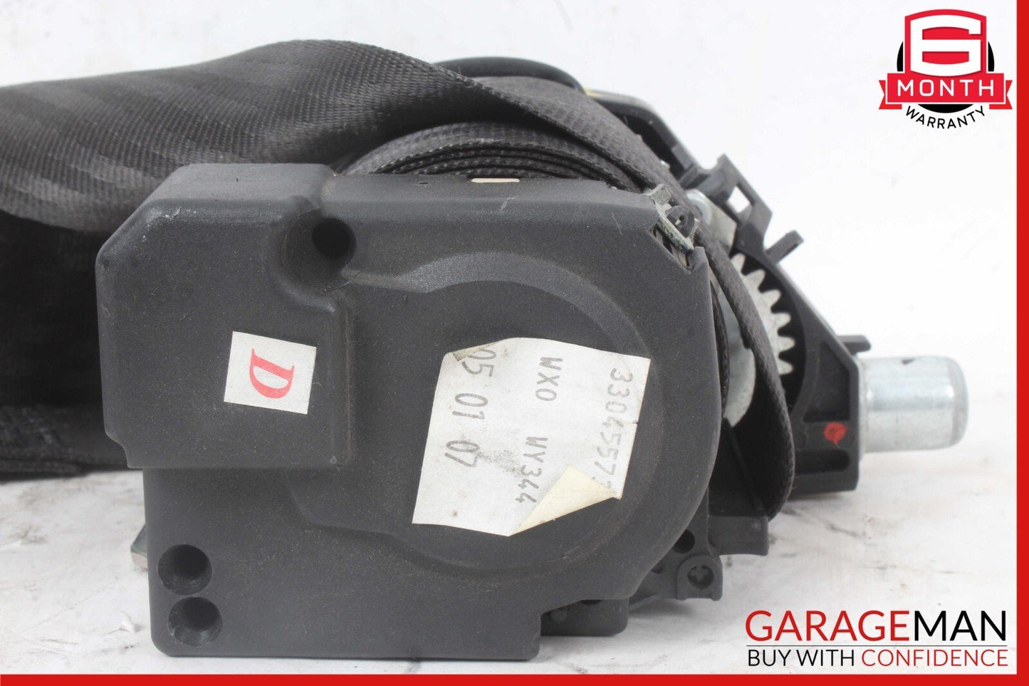 03-08 Maserati Quattroporte M139 Front Right Side Seat Belt Black OEM