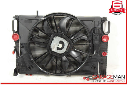 06-09 Mercedes W219 CLS500 Engine Cooling Radiator AC A/C Condenser Fan Assy