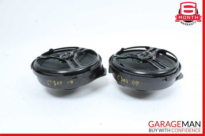 08-15 Mercedes W204 C300 Rear Right & Left Door Sound Speakers Set of 2 OEM