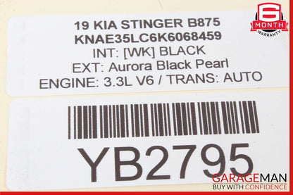 18-23 Kia Stinger Rear Right Passenger Side Door Window Motor 83460-J5000 OEM