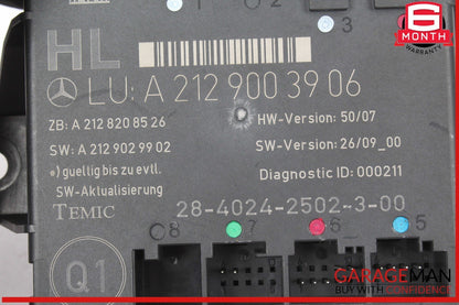 08-18 Mercedes W212 E350 Bluetec Rear Left Side Door Control Module 2129003906