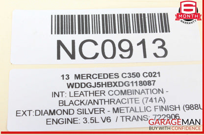 08-14 Mercedes W204 C350 C300 Front Left Side Door Lock Latch Actuator OEM