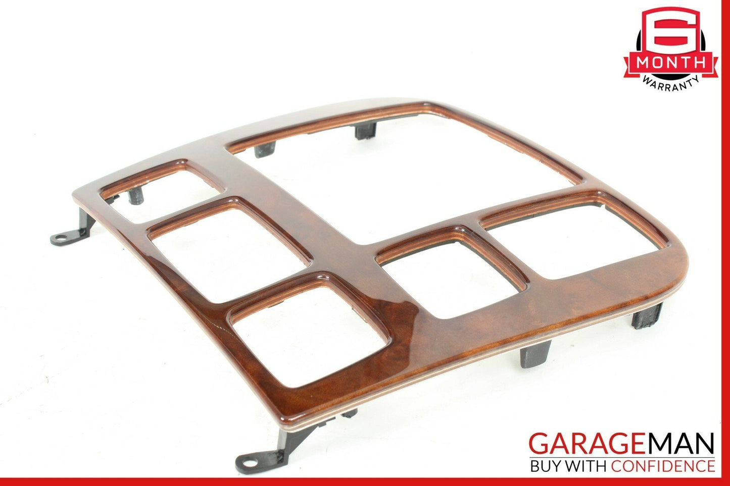 00-02 Mercedes W220 S430 S600 Radio Dash Wood Trim Bezel Panel Cover Wood OEM