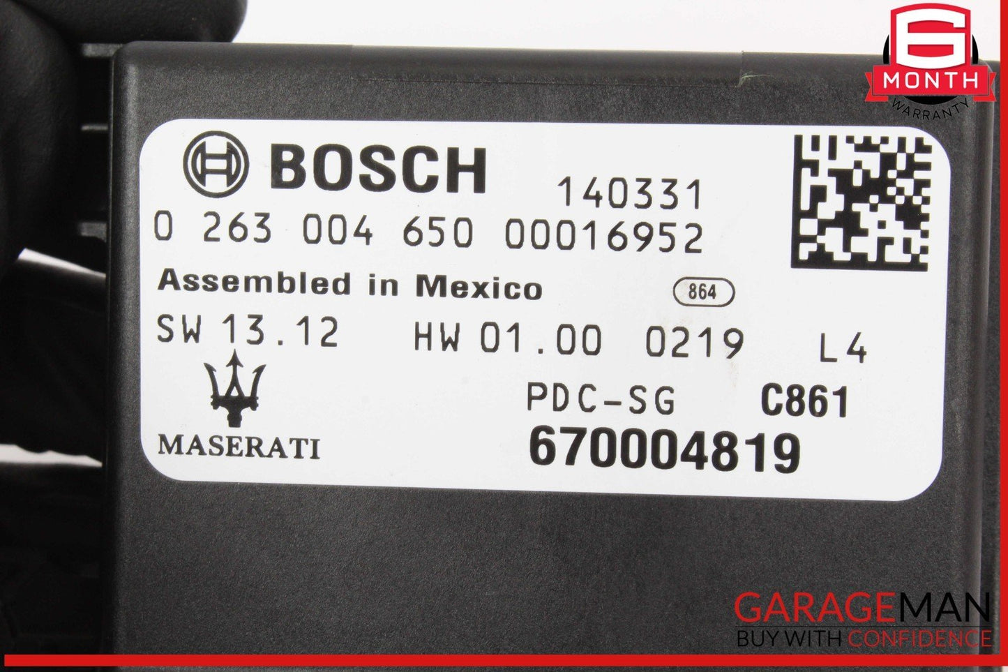 14-18 Maserati Quattroporte Parking Park Sensor Control Module Unit 670004819