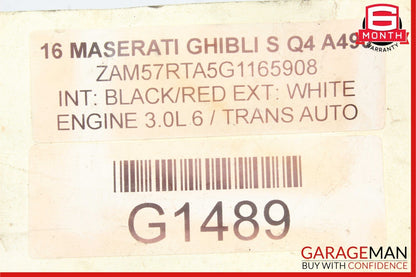 14-17 Maserati Ghibli Voltage Stabilizer Power Inverter Controller Module