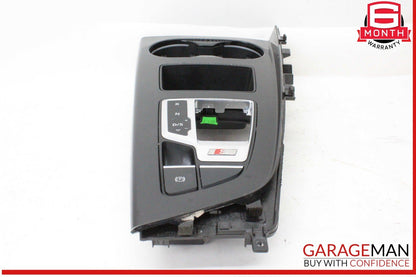 17-24 Audi S5 A4 Front Center Console Cup Holder w/ Shift Indicator Bezel OEM