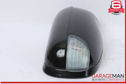 00-03 Mercedes W210 E320 Front Left Driver Side Rear View Mirror Black OEM