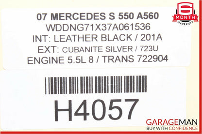 07-09 Mercedes S450 S550 Front Right Passenger Side Seat Occupancy Weight Sensor