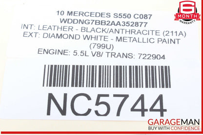 07-14 Mercedes W221 S550 CL550 Front Left Side Door Lock Switch 2218213051 OEM