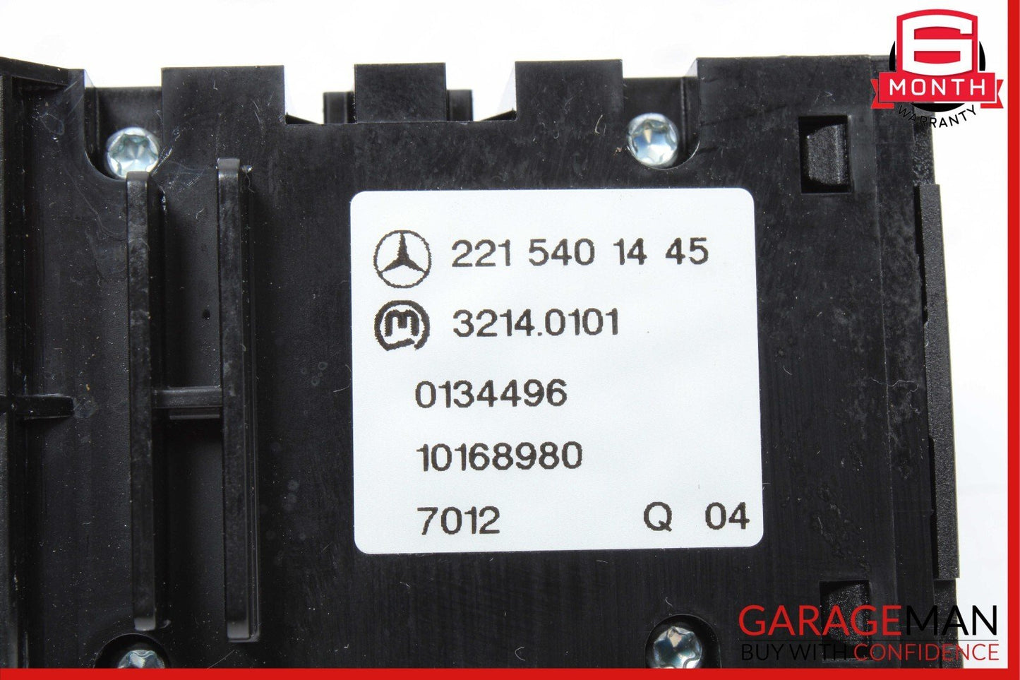 07-14 Mercedes W221 S550 CL550 S400 Electronic Parking Button Switch Assy