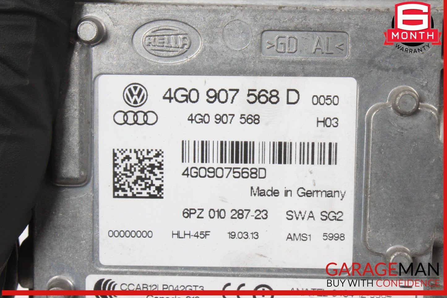 2012-2018 Audi A6 Blind Spot Lane Change Radar Module 4G0907568D Genuine