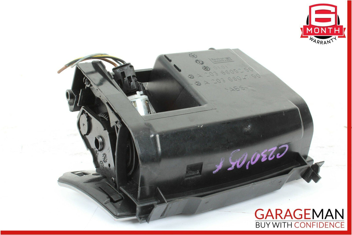 01-07 Mercedes W203 C230 C55 AMG Center Console Ashtray Ash Tray Compartment OEM