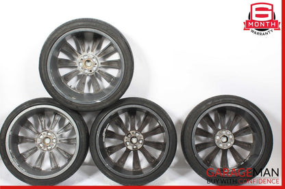12-17 Tesla Model S Staggered Complete Wheel Tire Rim Set 8.5x9 21" R21 OEM