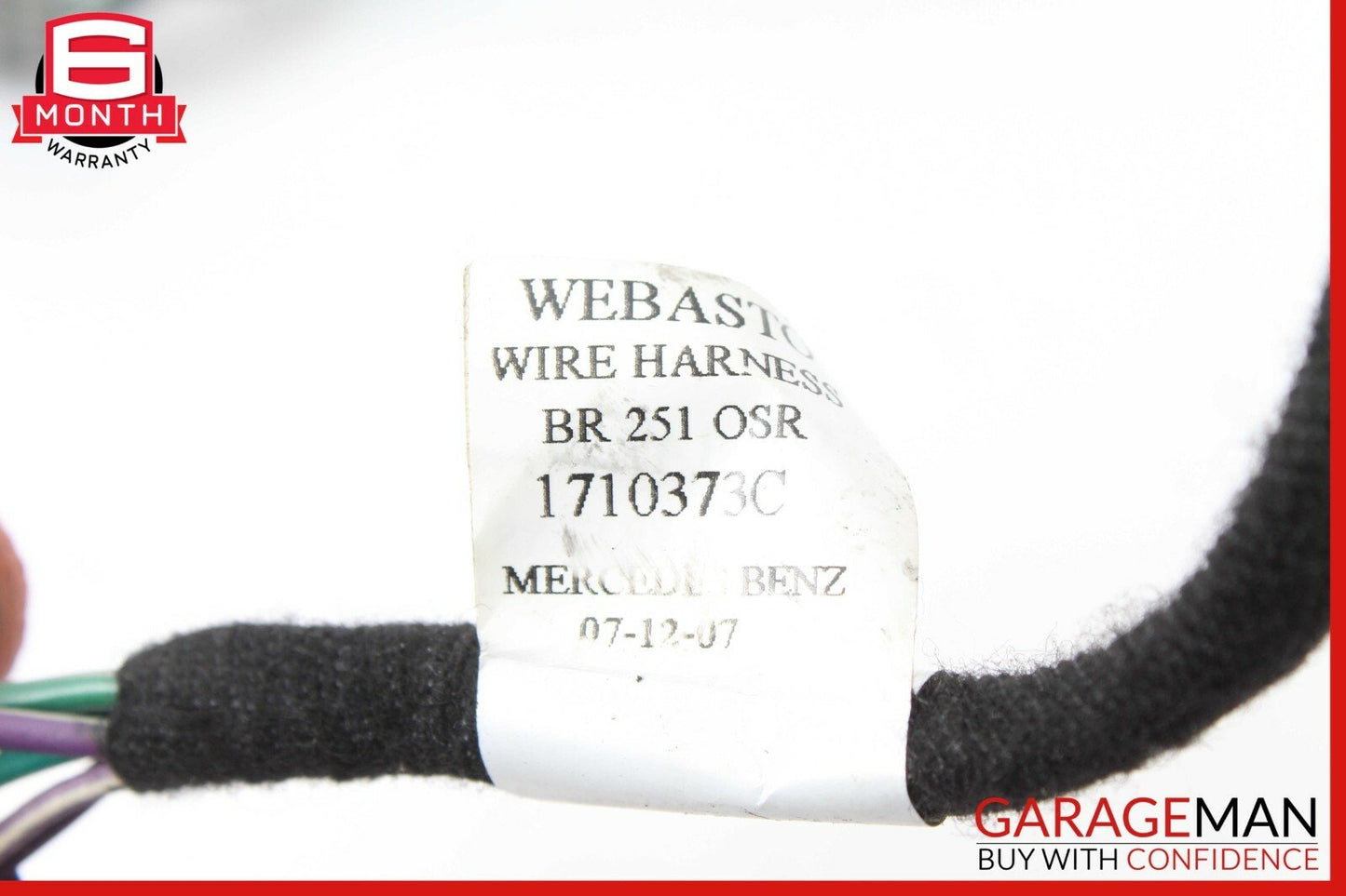 06-12 Mercedes W251 R350 ML350 GL450 Sunroof Sun Roof Harness Wire Wires OEM