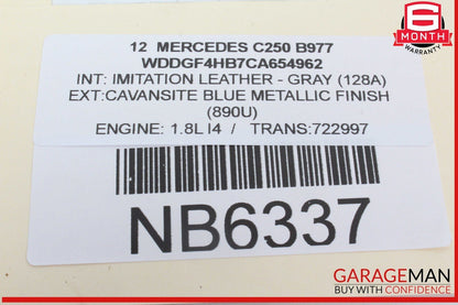 08-18 Mercedes W204 C250 Rear Left Side Door Control Module OEM