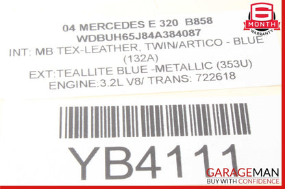 03-11 Mercedes W211 E320 Rear Left or Right Side Suspension Upper Control Arm