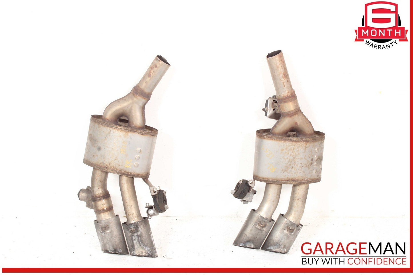 18-24 Audi S5 S4 3.0L Rear Right & Left Exhaust Muffler Set of 2 Pc OEM