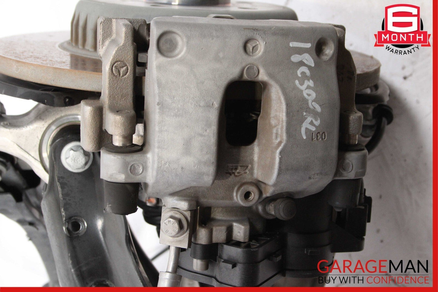15-20 Mercedes W205 C300 Rear Left Spindle Knuckle Hub Shaft Rotor Disc Assy