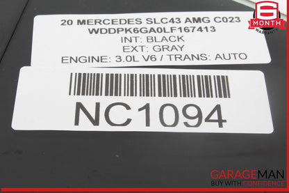 12-20 Mercedes R172 SLC43 AMG Rear Left Driver Side Quarter Window Glass OEM
