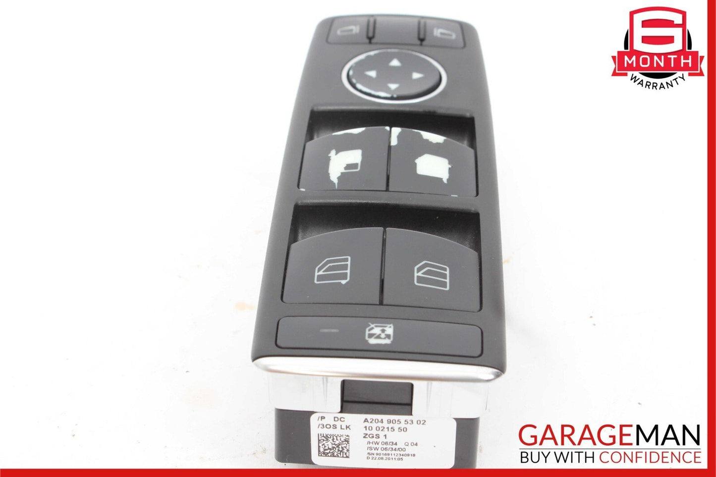 08-14 Mercedes W204 C280 C300 E350 GLK350 Driver Master Window Switch OEM
