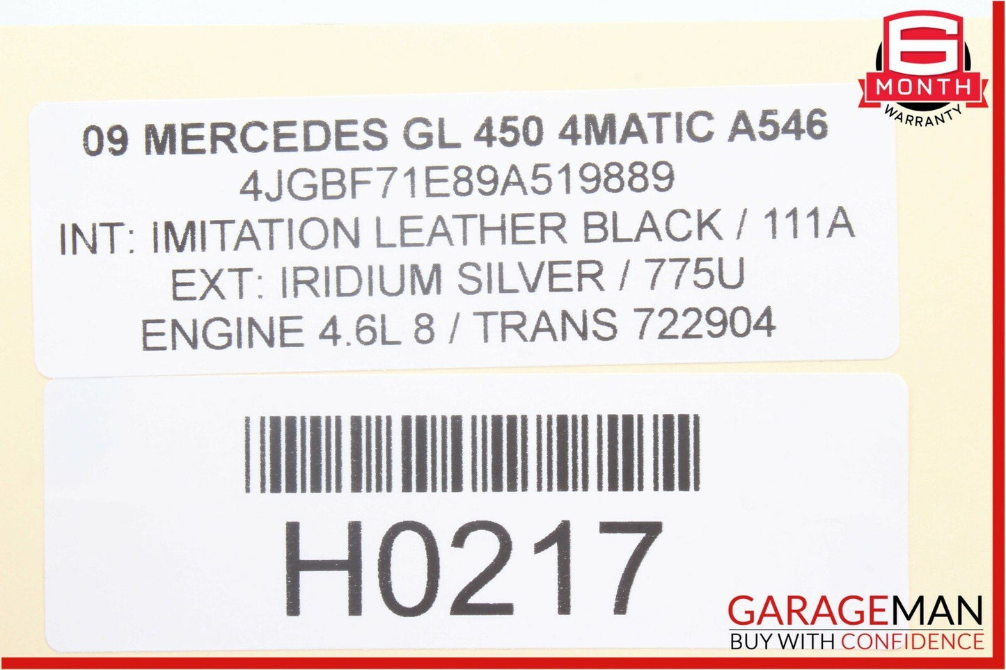 07-12 Mercedes X164 GL450 3rd Row Seat Folding Power Switch Control Button