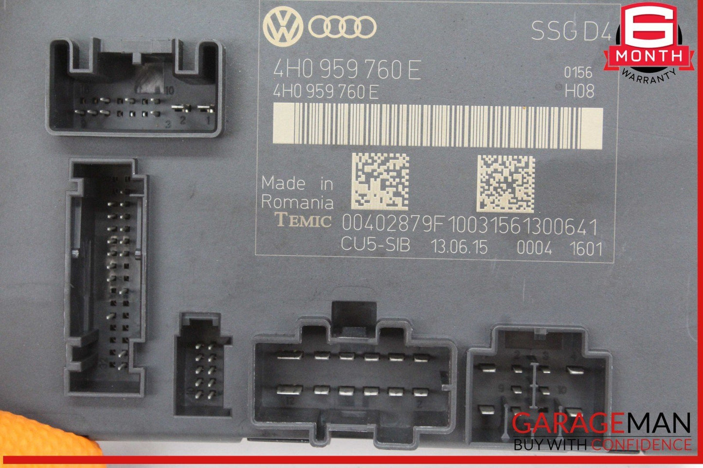11-18 Audi A8 S8 Front Left or Right Side Seat Control Module 4H0959760E OEM