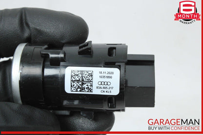 17-24 Audi Q7 Engine Start-Stop Control Ignition Switch Button w/ Key OEM