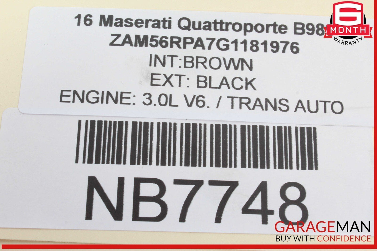14-17 Maserati Quattroporte Rear Trunk Lid Lock Latch Actuator 670033024 OEM