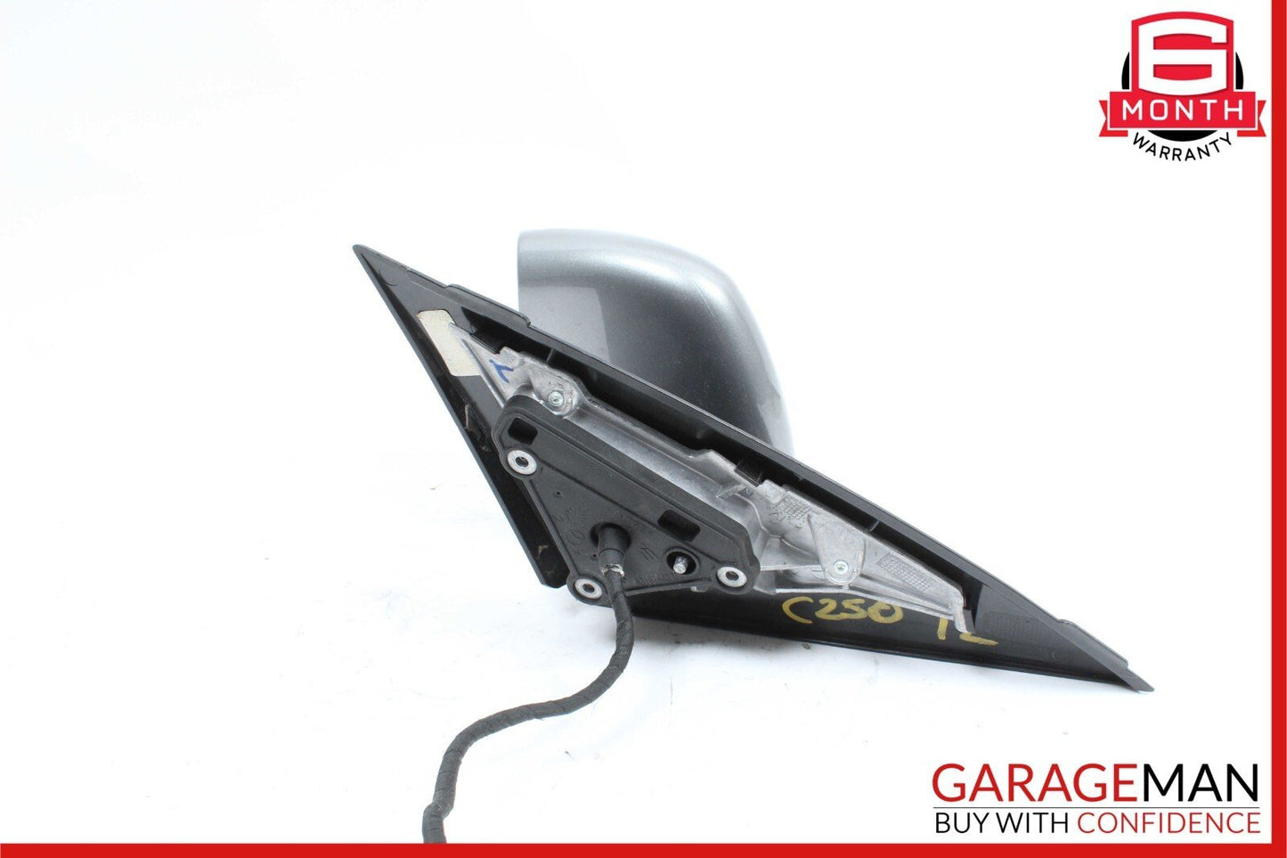 12-14 Mercedes W204 C250 C63 AMG Front Left Side Mirror Rear View Door Silver
