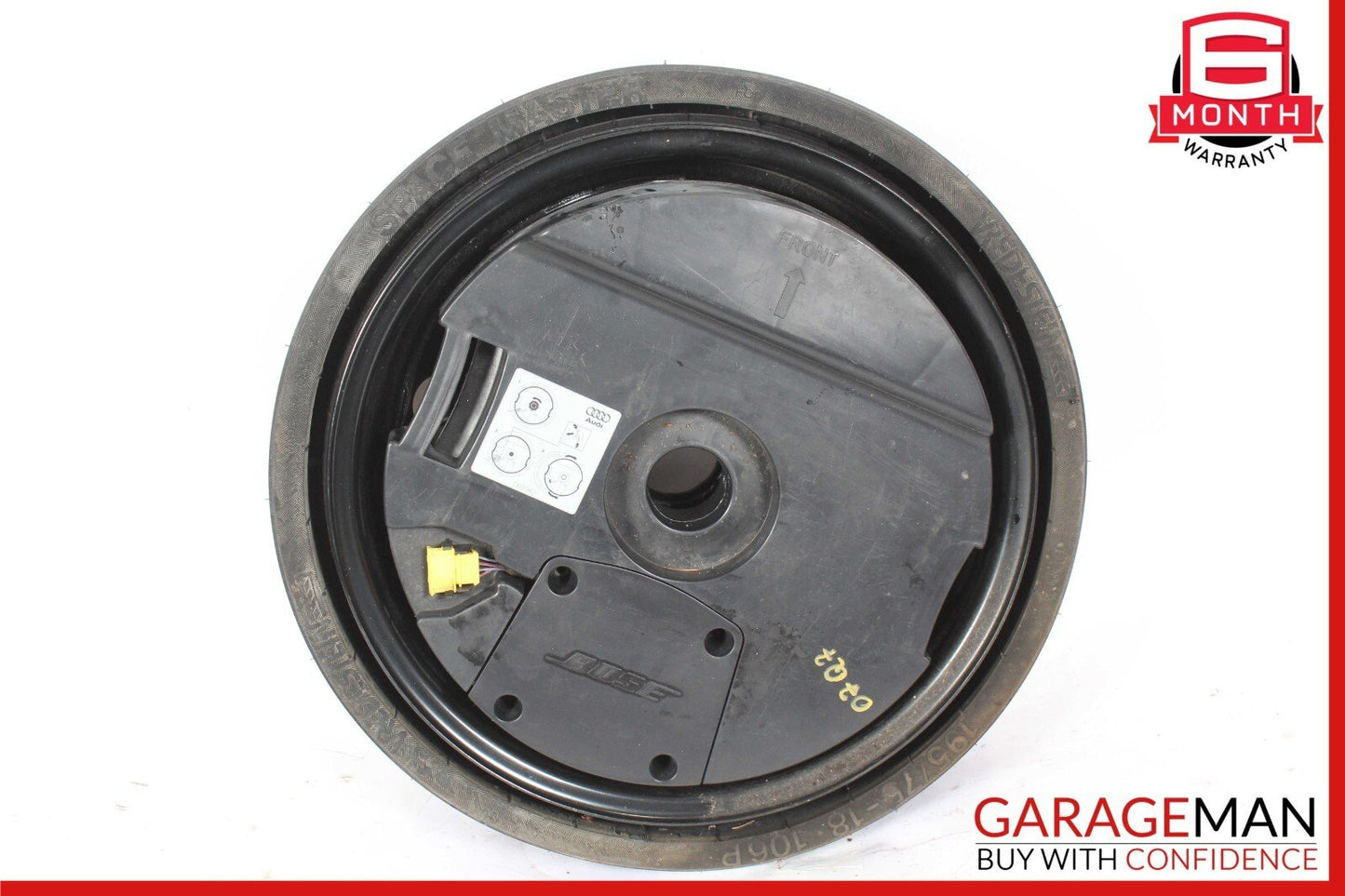 07-15 Audi Q7 Emergency Spare Wheel Rim Tire 6.5 x 18 H2 ET53 w/ Loudspeaker OEM