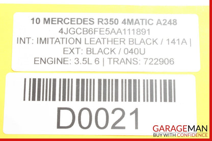 06-10 Mercedes W251 R350 Trunk Lid Hatch Hydraulic Pump Motor Cylinder Assembly