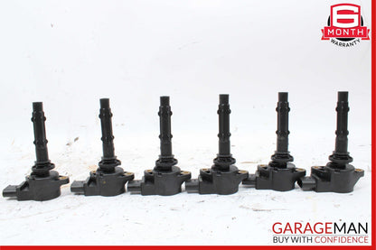 05-13 Mercedes R171 SLK300 C300 M272 Ignition Coil Spark Plug Set of 6 Pc OEM