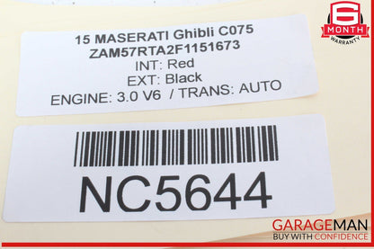 14-17 Maserati Ghibli Rear Left / Right Side Control Arm Bar Link 670006273 OEM