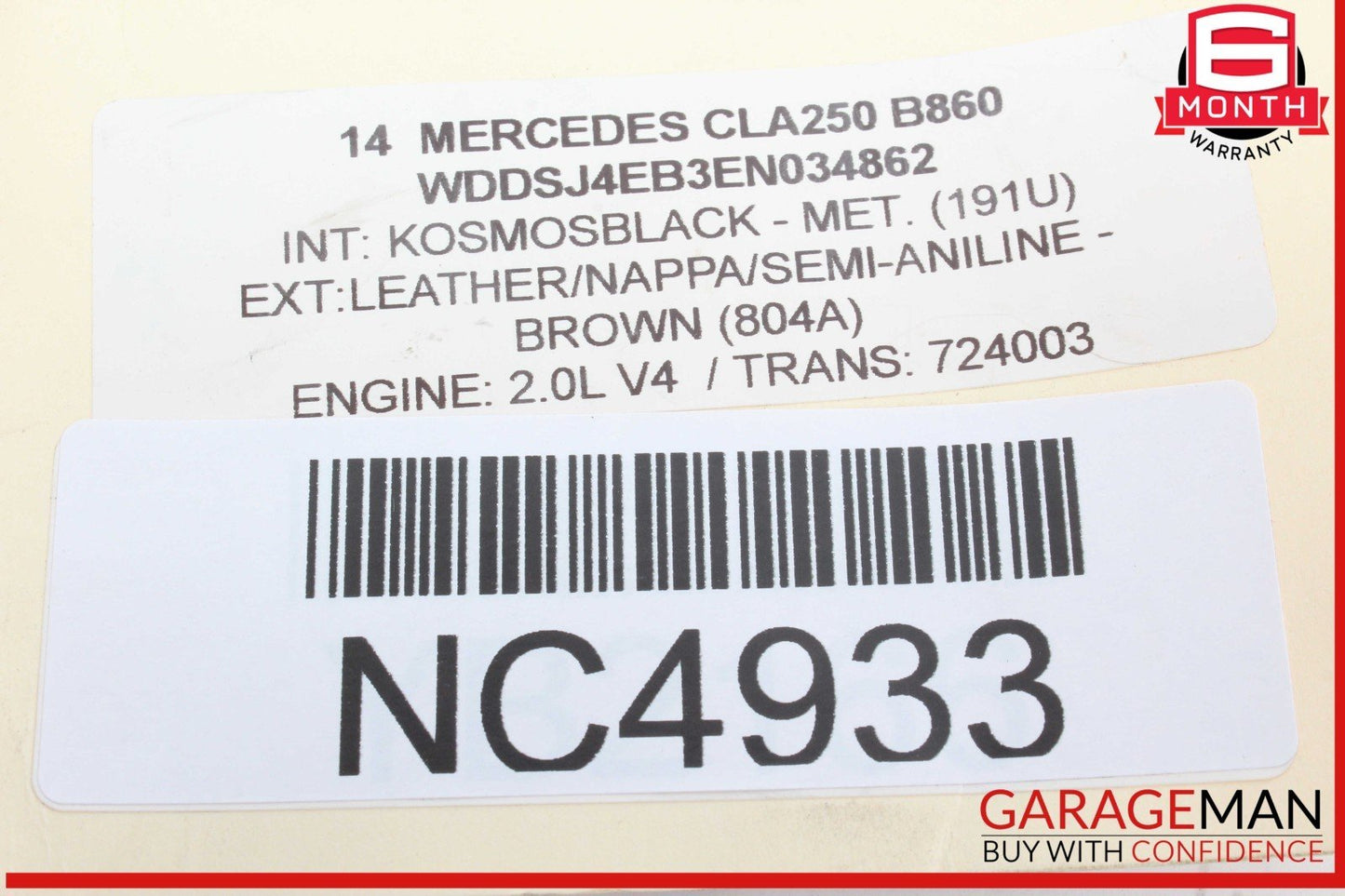 14-19 Mercedes W117 CLA250 Front Center AC A/C Air Vent Nozzle Trim Grill OEM