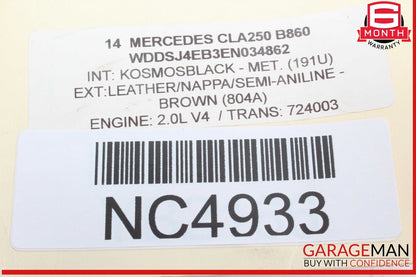 14-19 Mercedes W117 CLA250 Front Center AC A/C Air Vent Nozzle Trim Grill OEM