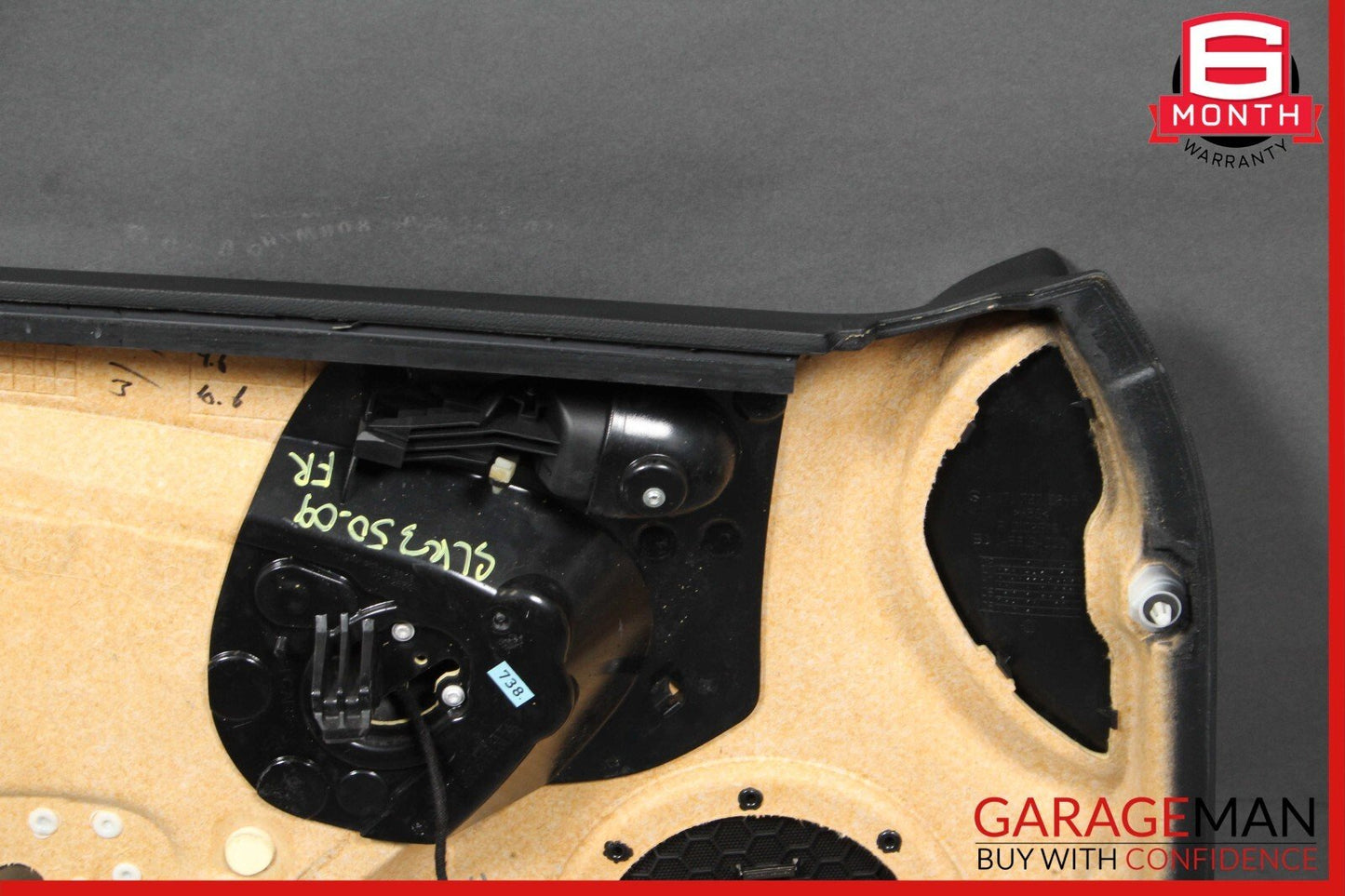 05-11 Mercedes R171 SLK350 Front Right Side Interior Door Panel Trim Cover Black
