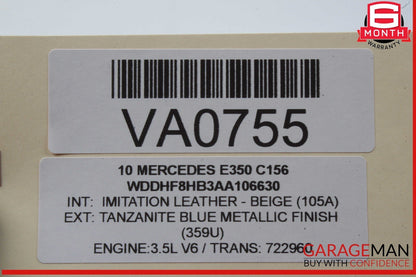 08-16 Mercedes W212 E350 GLK350 Front Right Side Window Regulator Motor OEM