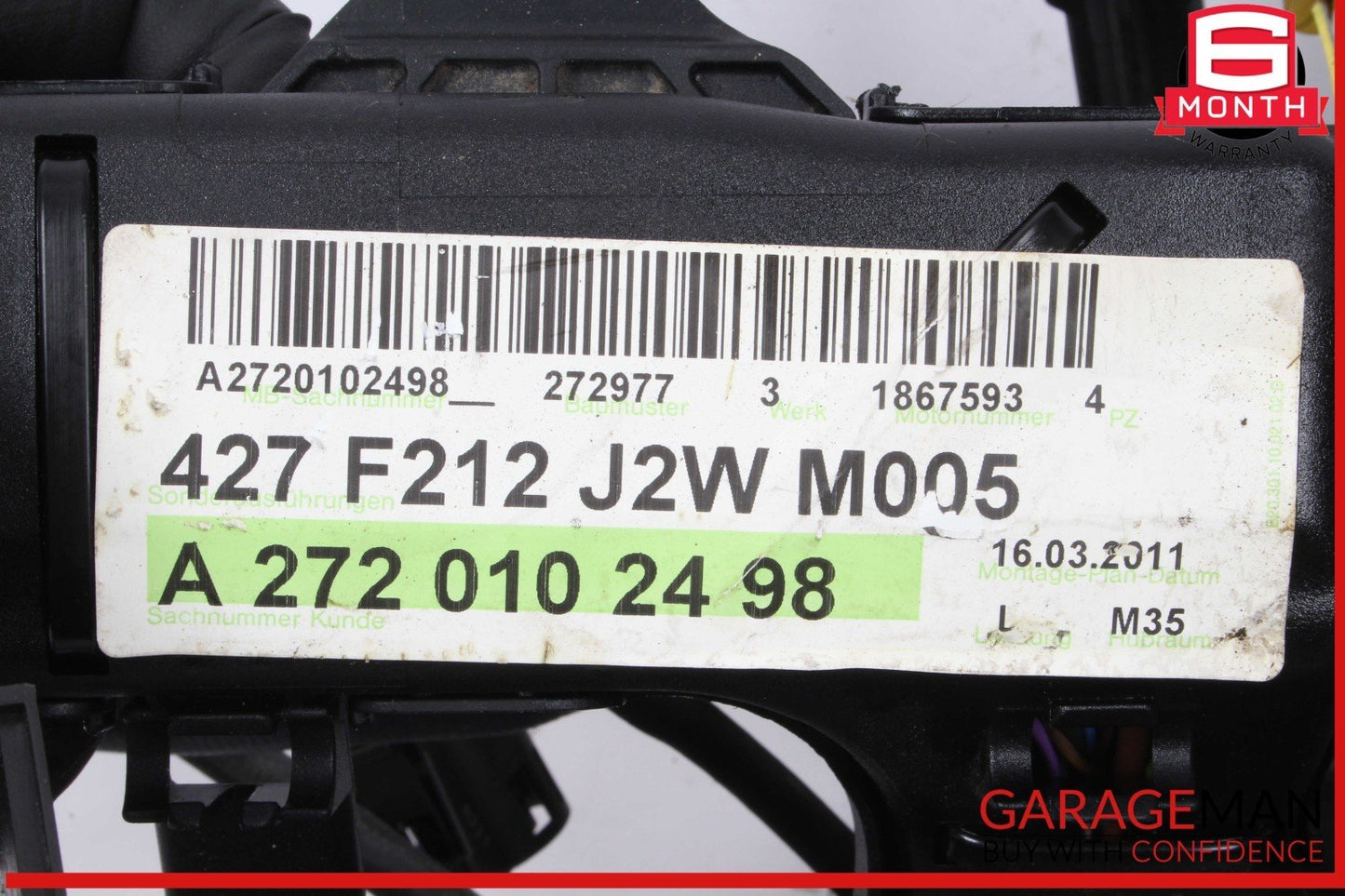 10-11 Mercedes W212 E350 Engine Motor Wire Wiring Harness A2720102498 OEM