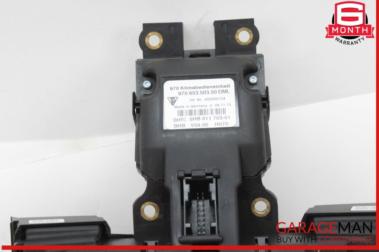 14-16 Porsche Panamera 970 E-Hybrid Rear Console Climate Control Panel OEM