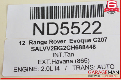 12-19 Range Rover Evoque 5 Button Keyless Key Less Entry Smart Key Fob OEM