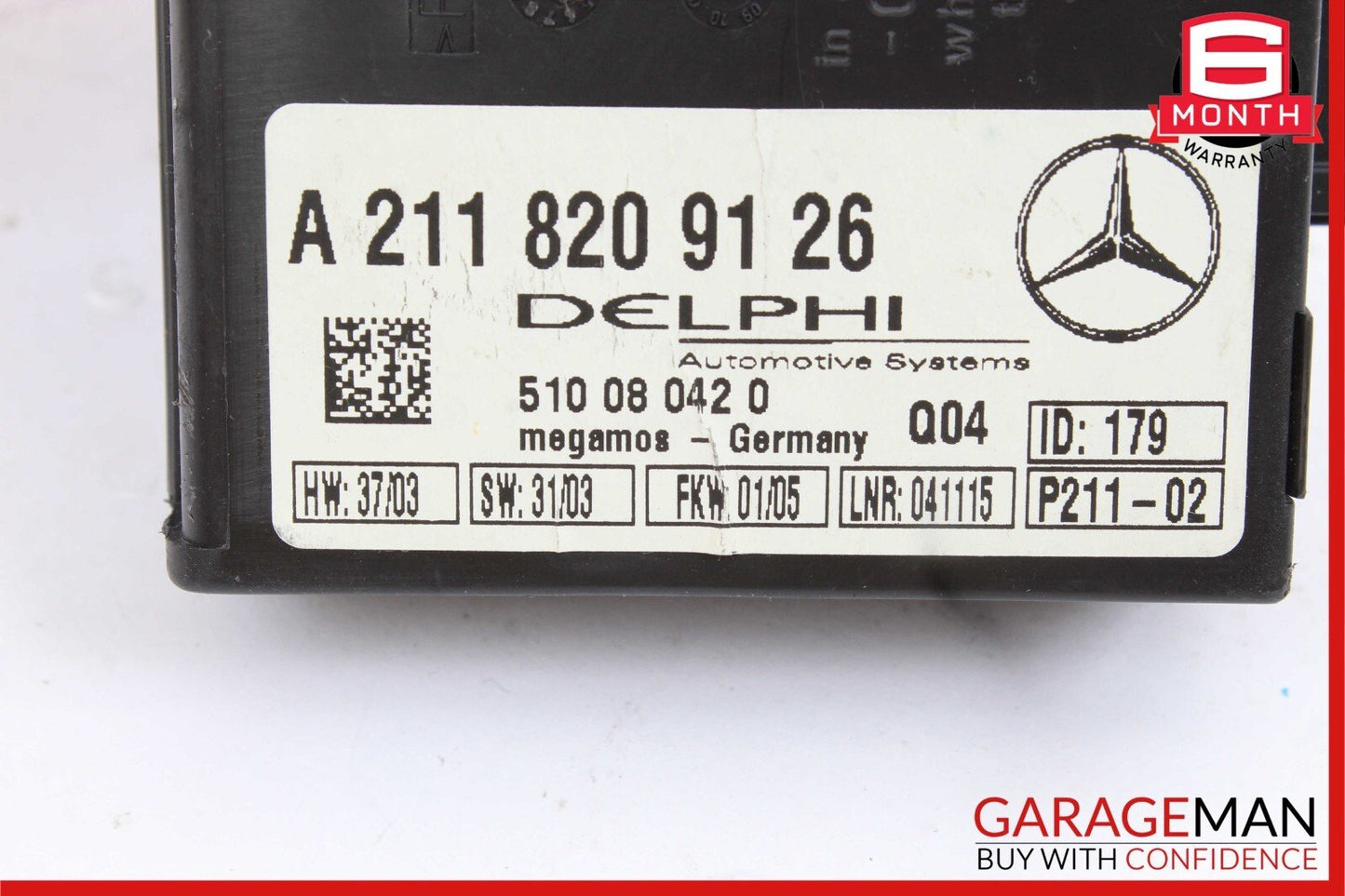 Mercedes W215 CL500 CLK320 Anti Theft Alarm Module 2118209126 OEM