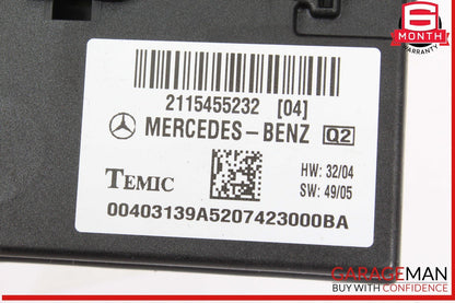 03-11 Mercedes W219 CLS550 E320 Body Control Module Unit BCM 2115455232 OEM