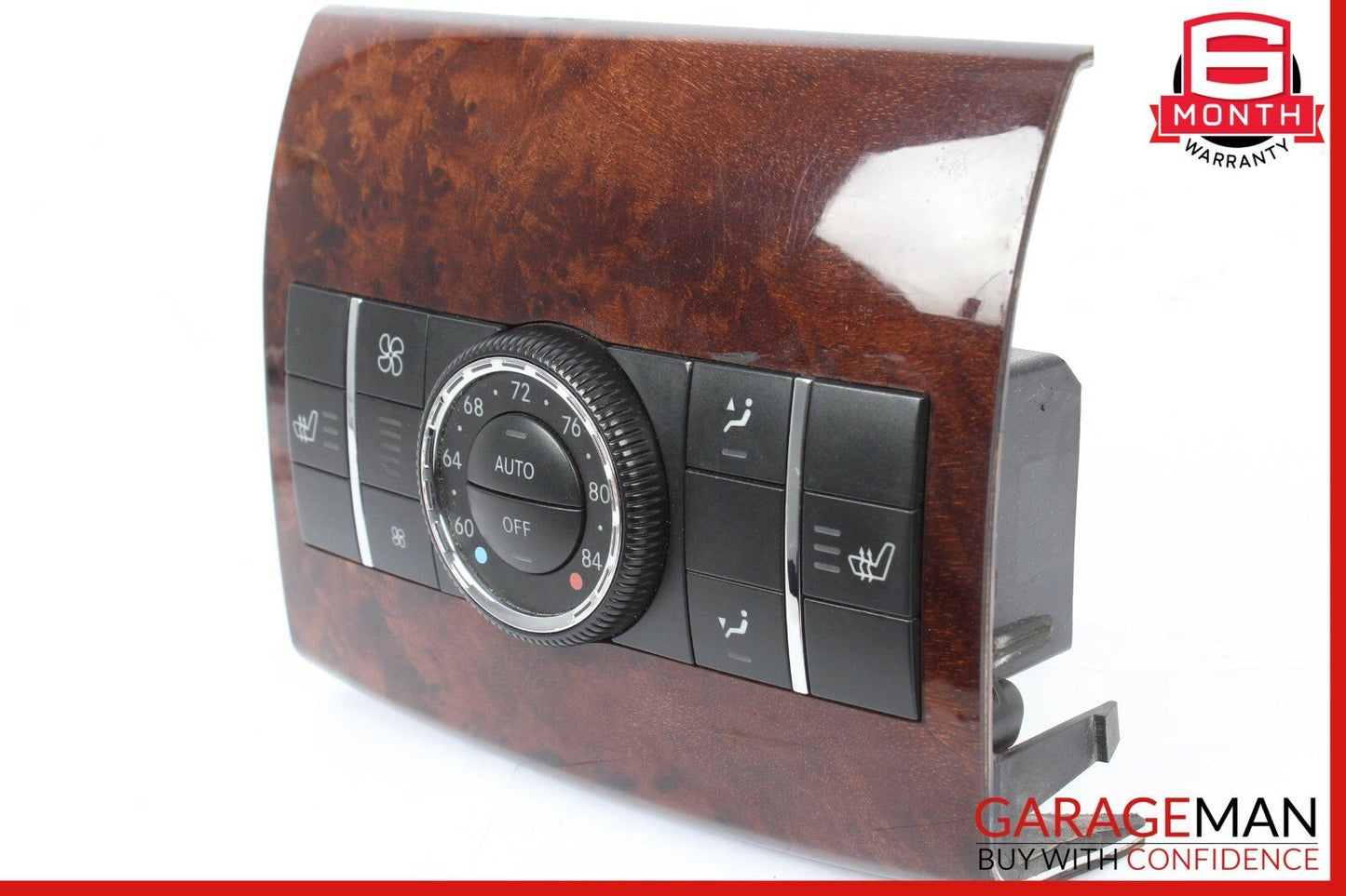 06-12 Mercedes R350 ML450 GL450 Rear AC A/C Heater Climate Control Switch Wood