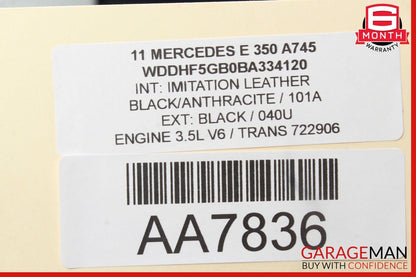 08-14 Mercedes E350 C250 C300 Rear Right Side Door Lock Latch Actuator